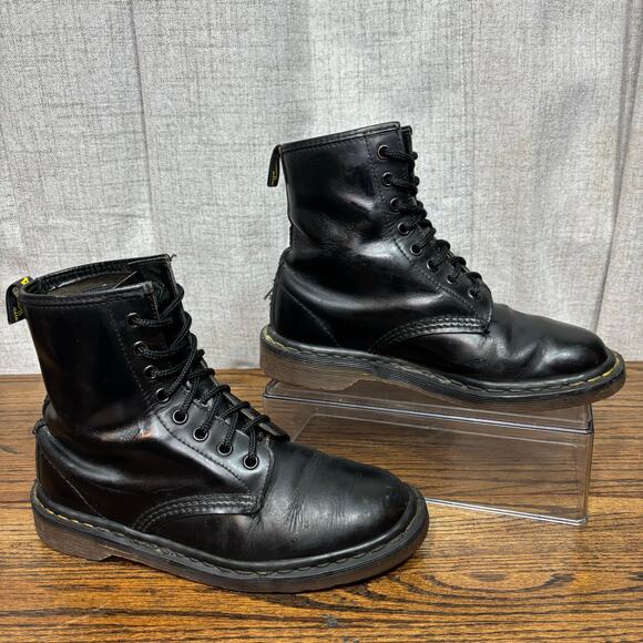 Dr. Martens Shoes - SOLD Black Leather Combat Boots Women’s 7